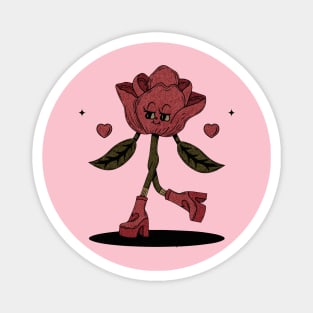 retro flower Magnet